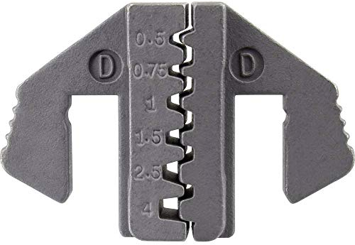 TOOLCRAFT PLE-0D Crimp-Einsätze für Aderendhülsen 0.5-4 mm² | Passend für Crimpzange PZ | Crimpwerkzeuge | Legiert & Verchromt |