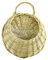 DANDANdianzi Willow Paja Tiesto Mimbre Rattan Colgar de la Pared de la Maceta Colgante de la decoración del jardín Maceta Inicio Cesta de la Flor de contenedores