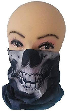 lordies Multifunktionstuch Schlauchtuch Halstuch Loop Motorrad Mundschutz Schal Totenkopf Skull