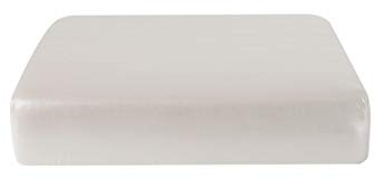 SWECOMZE 1 Stück PU Leder Sofa Schonbezug Sitzkissenbezug, 1/2/3/4 Sitzer Wasserdicht Sitzkissenschutz, Überzug Bezug Für Sofa Sitzkissen (Weiß,1 Sitzer)