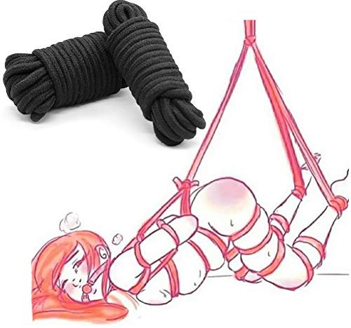 TM-mall 2PCS Cuerda de algodón Suave Suave en la Piel Cuerda para Atar Nudos Trenzados de algodón Trenzado Duradero