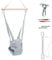 MAMOI® Türhopser Baby ab 6 Monate, Hopser Baby Jumper Bouncer, Babyschaukel für türrahmen, Schaukel Indoor, Türschaukel, Hüpfer, Kinderschaukel, Tür Hopper, Babyhopser Swing D. Hellgrau