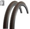2 x Rexway Fahrradreifen 28 Shopper Pannenschutz Reflex Braun Fahrradmantel 37-622 (28 x 1 5/8 x 1 3/8) inkl. Reifenheber