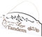 Schild Tandem Deko 20x10cm - All you need is Love and a Tandem - Holz Wanddeko Dekoration Wand