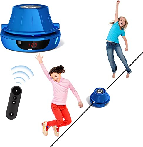 Smart Jump Rope Machine Electronic Skipping Ropes 1-10 Speed Level Adjustment Multiplayer Jumping Rope Groups Rope Skipping LED Display Counter Workout for Women/Men/Kids