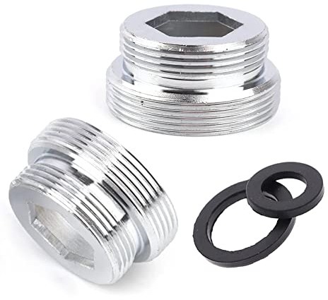 Wasserhahn-Belüfter-Adapter, 22 mm Standard-Außengewinde Wasserhahn-Belüfteranschluss, Messing-Wasseraufbereiter-Filter, Küchenspüle, Belüfter-Adapter (M22 - M26)