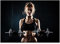 REYTOL Mädchen Dumbbell Workouts Poster Fitness Sport inspirierende Leinwand Wand Bilder Sexy Mädchen Dumbbell Fitness Übungsmalerei Fitnessstudio Home Dekor （Kein Rahmen）