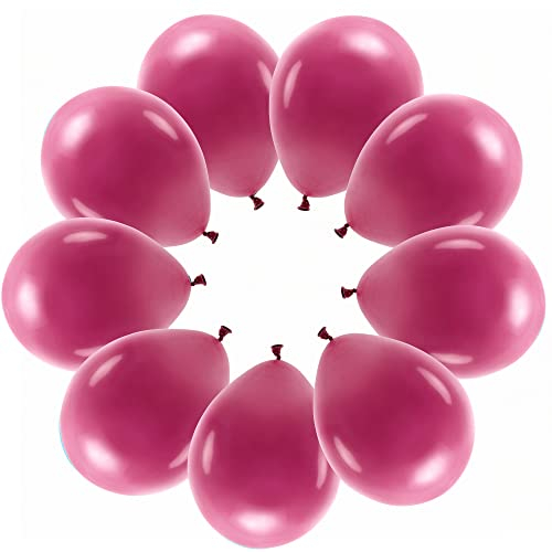 10 Luftballons Pastell Weinrot Eco Ballons Dunkelrot Made in EU Deko Hochzeit Party Valentine Geburtstag Ballons Pastell Dunkelrot Ballon Bordeaux