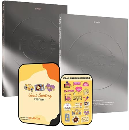 Face BTS Jimin Album [Invisible Face + Undefinable Face ver. Set]+Pre Order Benefits+BolsVos K-POP Inspired Digital Planner, Digital Sticker Pack