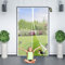 Porta Finestra Zanzariera Magnetica 70x210cm Chiuso automaticamente Pieghevole, Totalmente Magnetica,senza forare per Soggiorno Camera da Letto Balcone Bianco