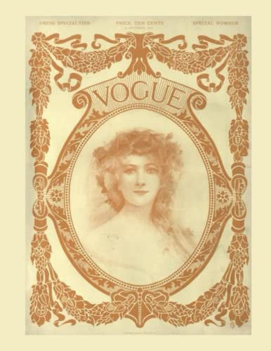 Notebook - Lined - 8.5x11 in - 120 pgs - Vintage Vogue Cover: Notebook, Journal, Diary, Composition Book, Planner | Vintage Vogue Cover
