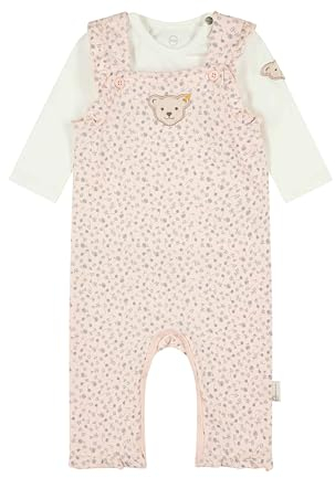 Steiff Baby-Mädchen Set Strampler + T-Shirt Langarm, Seashell PINK, 50