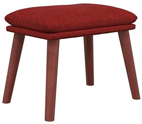 vidaXL Fußhocker Weinrot 45x29,5x35 cm Stoff