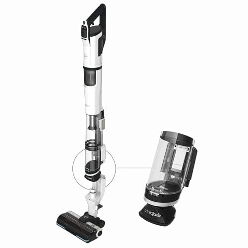 Hoover HFX Akku Staubsauger mit LED, bis 60min saugen I Staubsauger kabellos mit Corner Genie™ zum Reinigen von Ecken & Kanten I mit Anti-Twist gegen Verheddern eingesaugter Haare [HFX20H]