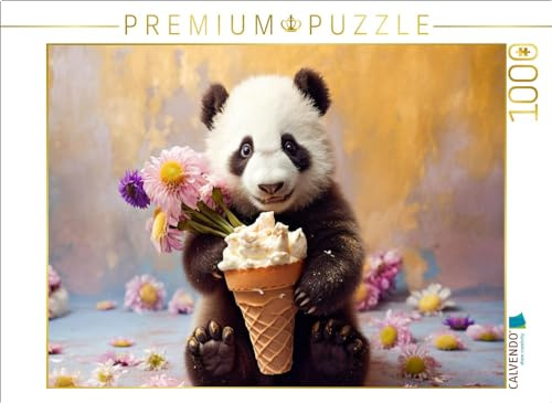 CALVENDO Puzzle EIN Motiv aus dem Kalender Die Abenteuer des kleinen Panda | 1000 Teile Lege-Größe 64 x 48 cm Foto-Puzzle für glückliche Stunden