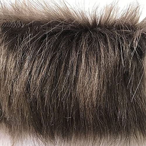 Faux Pelzstoff, 19 Helle Farben Erhältlich, 9cm Langhaufen Weiche Deluxe Plüsch Shaggy Gefälschte Pelzmaterial Für Handwerk, Nähen, Requisiten, Kostüme, Dekoration(Size:150x50cm,Color:Kaffee)