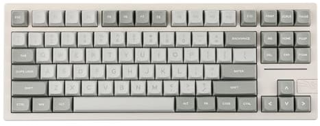 EPOMAKER x Feker Galaxy80 Gaming MechanischeTastatur Gasket, aus Aluminiumlegierung, Bluetooth/Wireless/USB-C, mit Hot-Swap, NKRO, fur Win/Mac/Gamer (White, Marble White Switch)