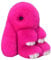Porte-clés en Forme De Lapin Mignon Lapin Porte-Clés en Fourrure Moelleux Pompon Porte-Clés Pompon pour Voiture Porte-clés Charme Sac à Main Cadeaux pour La Saint Valentin (Rouge Rose,15cm)