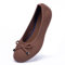 Frank Mully Bailarinas de punto con punta redonda para mujer, marrón 6047, 40 EU