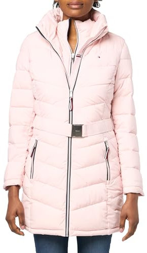 Tommy Hilfiger Lange Daunenjacke für Damen, lotus, S