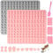 Votoko 2 Stück Backmatte Hundekekse, Silikon Hundekekse Backform 5 Formen in 1 BPA-Frei, Backmatten für Hundeleckerlies mit Teigschaber, Backunterlage Backform für DIY Hundekekse Leckerlis(130 Gitter)