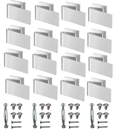Hurricane Fensterbrett-Up-Clips – universell & wiederverwendbar, 1,27 cm Sperrholz-Clips mit Türgriffen und Schrauben zur Sicherung von Fenstern auf Ziegel-, Holz- und Betonoberflächen –