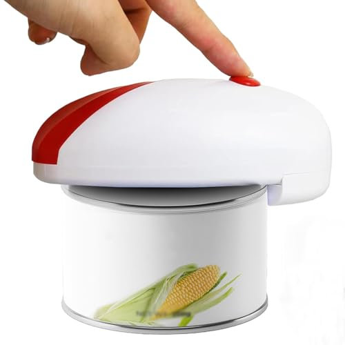 Electric Can Opener, One Touch Start Automatic Can Opener for Any Size, Automatic Cordless Tin Opener, Safe & Easy Single Button Press – The Ultimate Kitchen Gadget