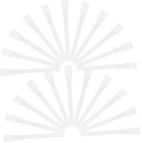 Abaodam 50pcs Small Flexible Glue Applicator Sticks for DIY Crafts Leathercrafts Oil Painting Sturdy Plastic Glue Scrapers for Precise Application