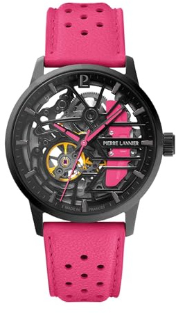 Pierre Lannier - Montre Automatique Paddock - Automatic Mouvement de Montre - Epaisseur du boîtier: 12.3 mm - Largeur du boîtier: 39 mm - Acier Inoxydable - 5 ATM