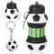 GVMJHYK Botella Agua Silicona Diseño Fútbol, Botella de Deportes de Fútbol, 550 ml, Al Aire Libre, a Prueba de Fugas y Otoño, Plegable con Fútbol Anillo de Llave
