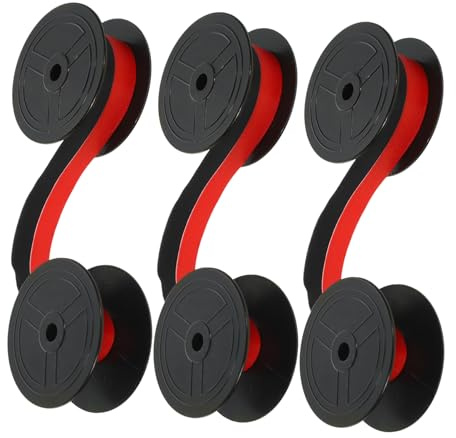 jojofuny 3 Stück Schreibmaschinenband Farbband für Schreibmaschine aus Kunststoff Professionelles Bürozubehör zum Drucken für Mechanische Modelle Gr24 Gr41 STARDP8340