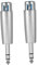 POPETPOP 2Pièces Adaptateur XLR Broches Male Pack de Convertisseur Audio Pratique pour Connecter DVD TV et Amplificateurs
