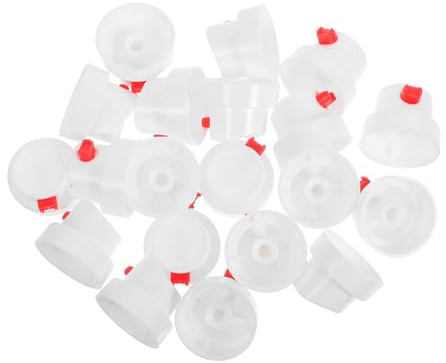 Operitacx 20pcs White Plastic Spray Paint Nozzle Caps Fan-shaped Spray Can Replacement Tips for Graffiti and Paint Cans Accessories for Crafting and Art Projects