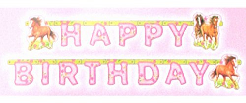 Amscan – 551265 – Pferdegirlande Happy Birthday – 180 x 15 cm