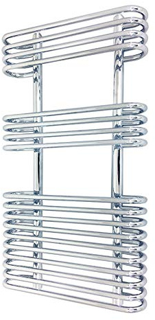 500mm(w) x 900mm(h) Chrome Neath Designer Central Heating Heated Towel Rail, Radiator, Warmer - 1273 BTUs