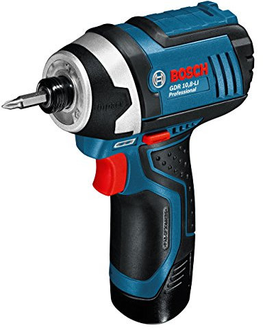 Bosch Professional 12V System Cordless Impact Driver GDR 12 V-105 (incl. 2x 2.0Ah Lithium-Ion Batteries, L-BOXX)