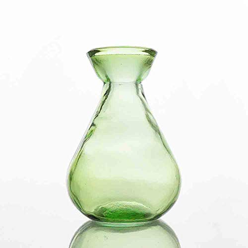 Grehom Recycled Glass Bud Vase (Set of 2) - Classic (Green);10 cm Vase