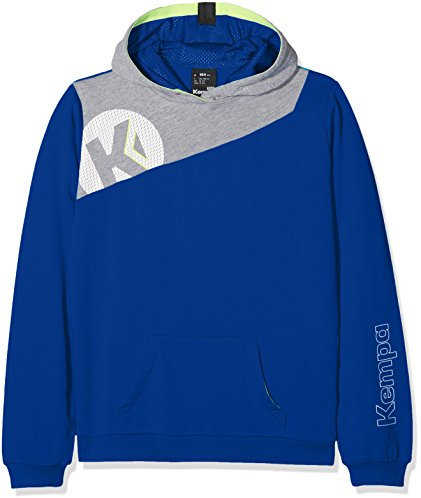 Kempa Kinder Hoodie Core 2.0, royal/Dark grau Melange, 116, 200219504