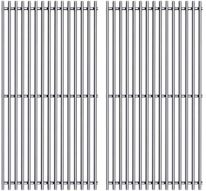 Htanch SF4362 Grillroste aus Edelstahl, 38,1 cm, Ersatz für ausgewählte Gasgrill-Modelle von Broil King, Broil-Mate, Huntington und Sterling Gas-Modelle, 2 Stück