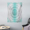 ABAKUHAUS Mandala Wandteppich, Boho Meditation Art Work aus Weiches Mikrofaser Stoff Waschbar ohne Verblassen Digitaldruck, 110 x 150 cm, Grau Türkis