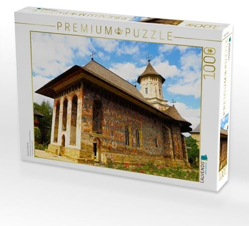 CALVENDO Puzzle Kloster Moldovita | 1000 Teile Lege-Größe 64 x 48 cm Foto-Puzzle für glückliche Stunden