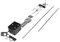 Royal Gourmet Universelles komplettes Rotisserie-Set für Grills, 91,4 cm/127,7 cm, 8 x 8 mm, quadratischer Spießstab, Edelstahl