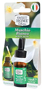Sweet Home Essenzen, weißer Moschus, Blisterpackung, Flasche 15 ml