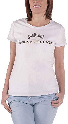 Jack Daniel's - JD Honey Logo Damen T-Shirt, weiß, Small