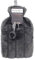 Olivia Rocco Plain Faux Fur Hot Water Bottle with Pom Poms Thermotherapy Hotwater Plush Fleece Bottles Winter Gift, Charcoal