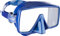 CRESSI SF1 Mask Blue - Erwachsene Rahmenlose Tauch und Schnorchelmaske im Quadrat Design, Blau, Einheitsgröße