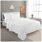 GC GAVENO CAVAILIA Brushed Cotton Flannelette Flat Sheets King Size, Flannel Plain Bedding Sheets Flat, Non Iron & Fade Resistant Bed Sheets Top, White