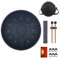 KUD Tongue Drum, 12 Zoll 13 Tone C-Dur Zungentrommel Schlagzeug Instrument, Steel Pan Töne Schlaginstrument Hand Pan Drum mit Trommelschlägeln Tragetasche Note Sticks für Meditation Yoga Klangheilung