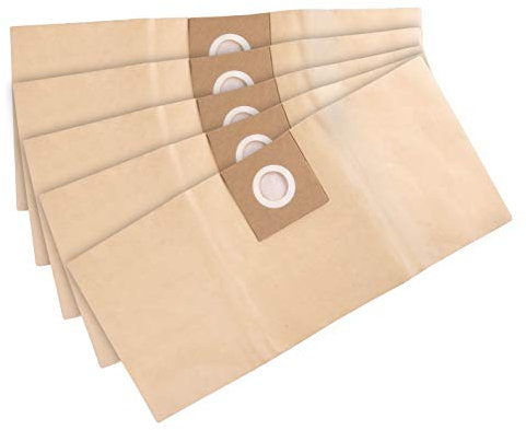 VONROC Sacs d’aspirateur à poussière – pour aspirateur VC502AC et Utilisation Universelle - 5 Sacs Inclus