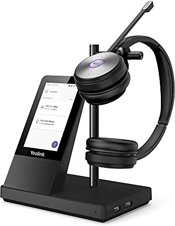 Yealink WH66 Duo DECT Wireless Headset Teams, Schwarz